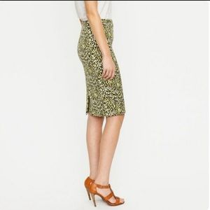 SALE J. Crew No. 2 Pencil Skirt Leopard Print 00